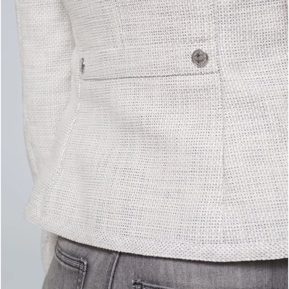 White House Black Market Snap Front Textured Jacket - Picture 4 of 16